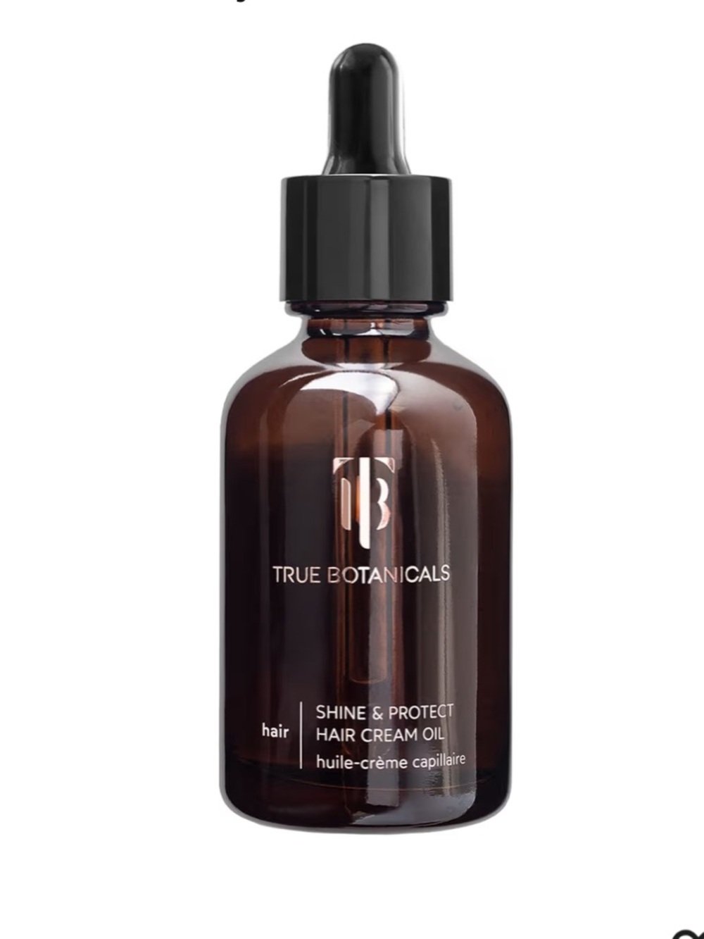 True Botanicals Shine + Protect Natural Hair Cream Oil